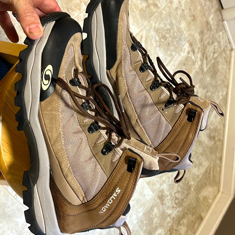 Salomon Hiking Boots  -  worn only a handful of times. They look and feel new.